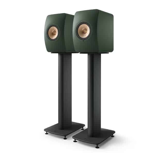 KEF LS50 MK2 Active Wireless Bookshelf Speakers + KEF S2 Stands (Moss Green) KEF Premier Hifi KEF LS50 MK2 Active Wireless Bookshelf Speakers + KEF S2 Stands (Moss Green) - KEF