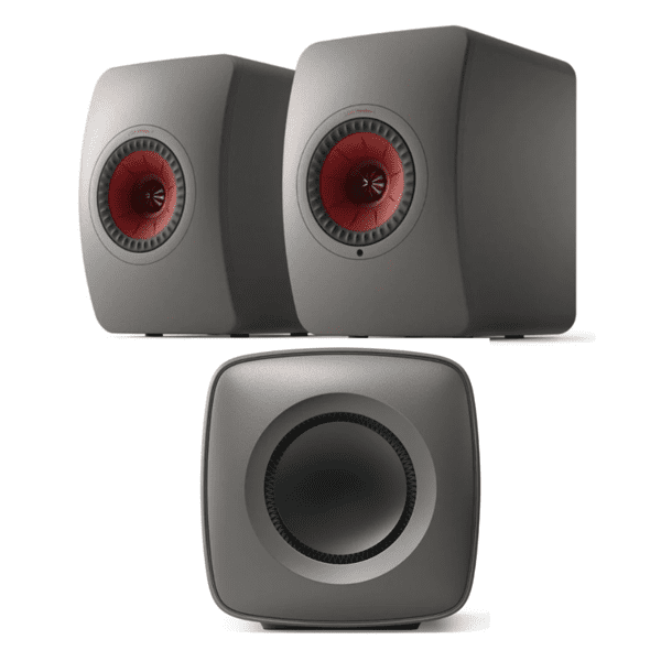 KEF LS50 II Active Wireless Speakers + KC62 Subwoofer (Titanium Grey) HI-FI Speakers Premier Hifi KEF LS50 II Active Wireless Speakers + KC62 Subwoofer (Titanium Grey) - HI-FI Speakers