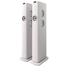 KEF LS60 Wireless Active Floorstanding Speakers (White) + MUO BT Speaker HI-FI Speakers Premier Hifi KEF LS60 Wireless Active Floorstanding Speakers (White)