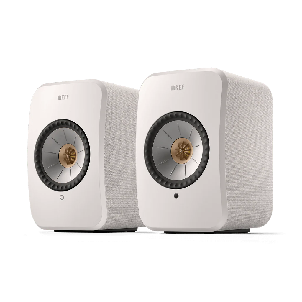KEF LSX II Active Wireless Bookshelf Speakers (Cotton White) HI-FI Speakers Premier Hifi KEF LSX II Active Wireless Bookshelf Speakers (Cotton White) - HI-FI Speakers