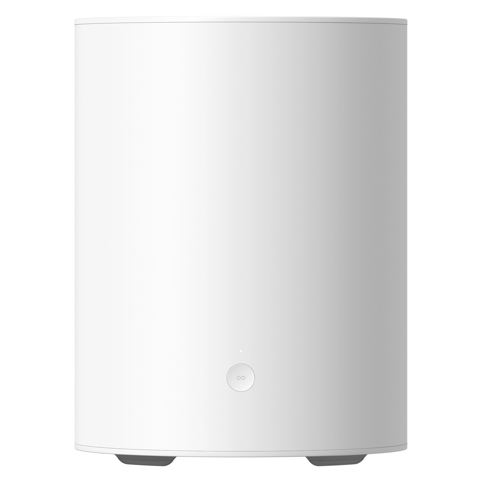 Sonos Sub Mini – White Sales & Clearance Premier Hifi 4 Sonos Sub Mini in white from the back showing the power button