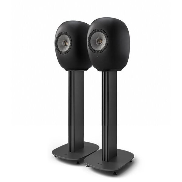 KEF LS LUXE Active Wireless Speakers with S-LUXE Speaker Stands (Eclipse Black) HI-FI Speakers Premier Hifi KEF LS LUXE Active Wireless Speakers with S-LUXE Speaker Stands (Eclipse Black) - HI-FI Speakers