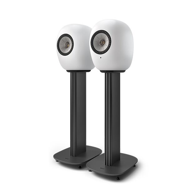 KEF LS LUXE Active Wireless Speakers with S-LUXE Speaker Stands (Mineral White) HI-FI Speakers Premier Hifi KEF LS LUXE Active Wireless Speakers with S-LUXE Speaker Stands (Mineral White) - HI-FI Speakers